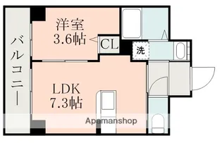 ピネータ天保山【405号室】の間取り