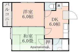 川崎アパート【2階】の間取り