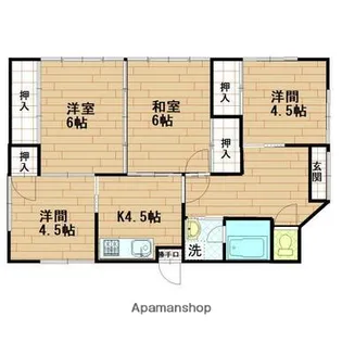 鹿児島県鹿児島市魚見町【一戸建】の間取り