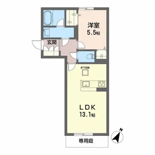シャーメゾン ブロート【1階】の間取り