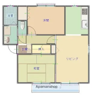 アプリコットステージⅡ【202号室】の間取り