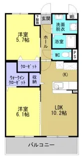 Sヒナタ【1階】の間取り