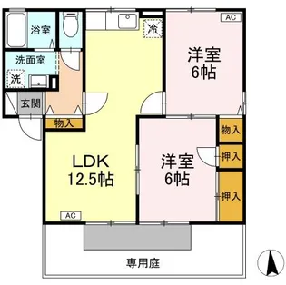 セジュールくり【1階】の間取り