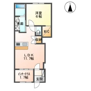 A・グランドパレスⅡ【1階】の間取り