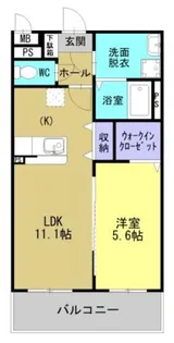サラフォレスト中央【3階】の間取り