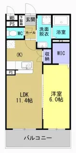 ラフィーネさつま【303号室】の間取り