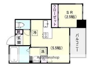 B.SHINE【5階】の間取り