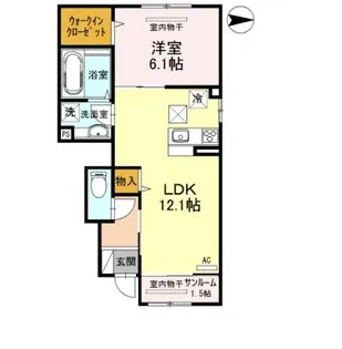 グランツ ヴィラ【1階】の間取り