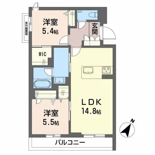 鹿児島県鹿児島市長田町【マンション】の間取り