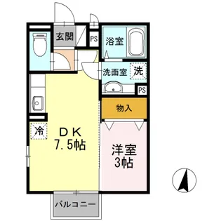ゆぅ こうぽ【2階】の間取り