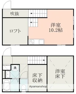 仮)吉野町アパート【2階】の間取り