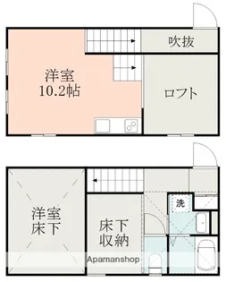 仮)吉野町アパート【2階】の間取り