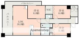 サーパス高麗本通り【9階】の間取り