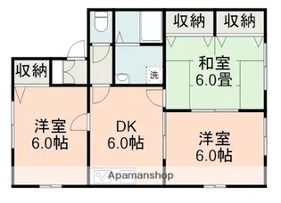 ウエストヒルズ西紫原A棟【1階】の間取り
