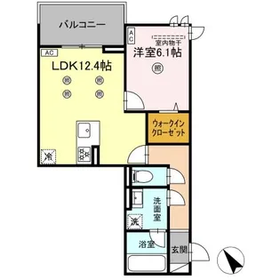DーRESENA中央【2階】の間取り