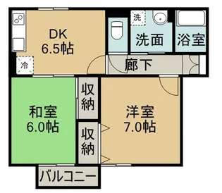 セジュール花岡【1階】の間取り