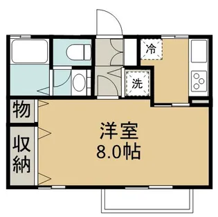 ジェム【102号室】の間取り