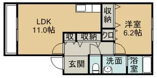 プチメゾンERI【1階】の間取り