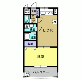 GRANDEUR TENJIN【5階】の間取り