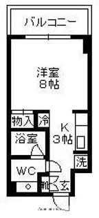 クレアシオン西千石【806号室】の間取り