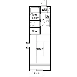 ハイツ明【2階】の間取り
