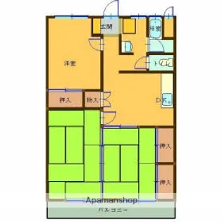 鹿児島県鹿児島市東谷山5丁目【マンション】の間取り