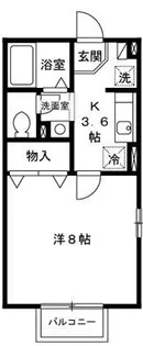 モナリエプライズ B棟【2階】の間取り