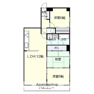 トーカンマンション共研公園【203号室】の間取り