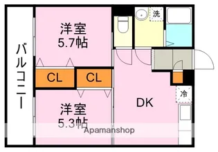U&D桜ヶ丘【1階】の間取り