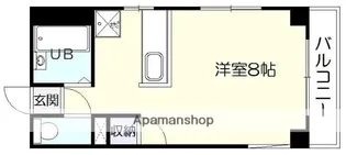 オークビラ上之園【502号室】の間取り