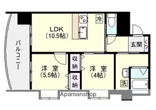 エヴォルート錦江【5階】の間取り
