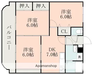 グランドゥール桜ヶ丘【2階】の間取り
