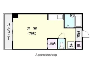 アップルコート紫原Ⅳ【4階】の間取り