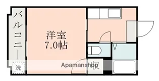 レインボー鴨池【203号室】の間取り