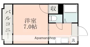 レインボー鴨池【505号室】の間取り