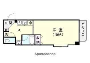 リードIN荒田【4階】の間取り
