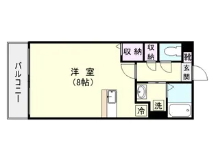 リーベンパレス鴨池橋【2階】の間取り