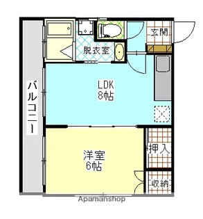 サンパティーク東谷山【410号室】の間取り