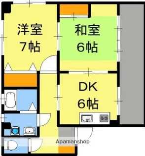グリーンパレス園【202号室】の間取り