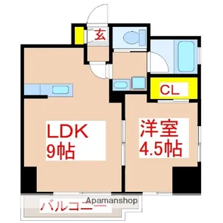 さくらヒルズ樋之口壱番館【802号室】の間取り