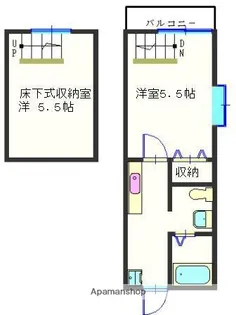 ディライトハイムA【101号室】の間取り