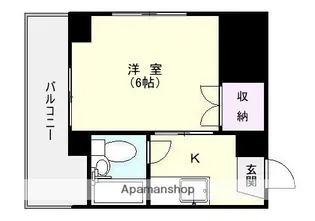 OZ−6ビル【6階】の間取り