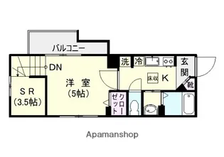 プレステージ荒田【1階】の間取り