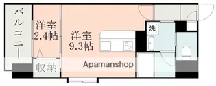 ラ・ウェゾン鴨池【901号室】の間取り