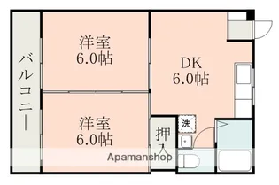 松山ビル【2階】の間取り