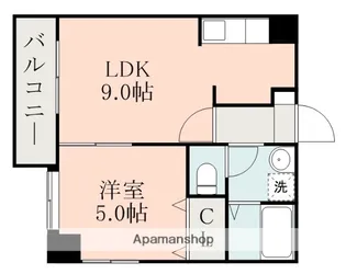 カラーズ【10階】の間取り