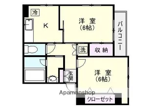 マンションM【3階】の間取り