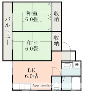 メゾン・ド・リブレッテ【203号室】の間取り