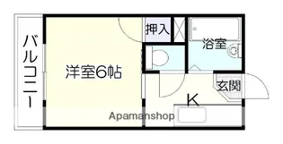 セレンディー小松原【4階】の間取り