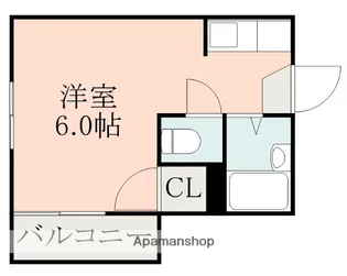 セレンディー小松原【413号室】の間取り